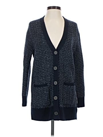 Madewell Bird's Eye Maysfield Cardigan Sweater in Coziest Yarn (view 1)