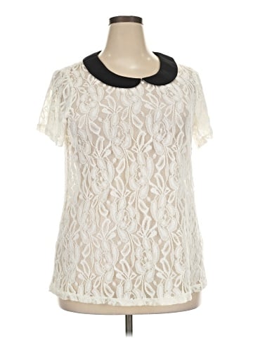 City Chic Short Sleeve Blouse (view 1)