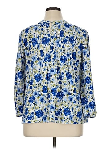 Lands' End 3/4 Sleeve Blouse (view 2)