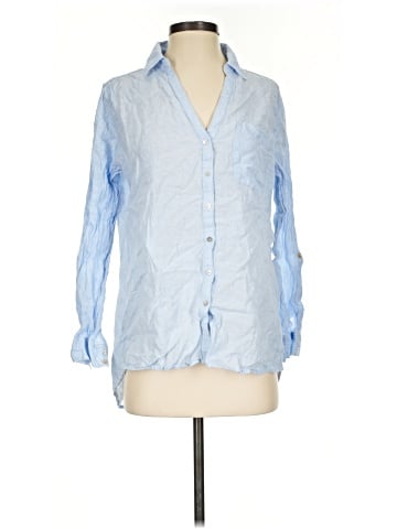 Sigrid Olsen Long Sleeve Button-Down Shirt (view 1)