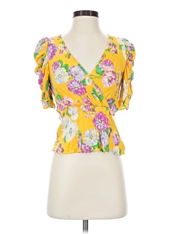 Zara TRF Short Sleeve Blouse (view 1)