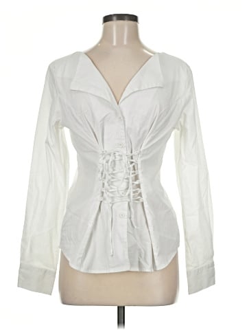 WAYF Long Sleeve Blouse (view 1)