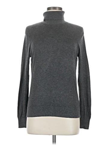 August Silk Long Sleeve Turtleneck (view 1)