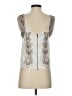 Bebe 100% Polyester Silver Sleeveless Blouse Size XS - photo 2