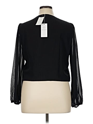 WAYF Long Sleeve Blouse (view 2)