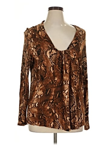 Jones New York Sport Long Sleeve Blouse (view 1)