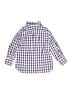Crewcuts Outlet 100% Cotton Checkered-gingham Purple Long Sleeve Button-Down Shirt Size 3 - photo 2