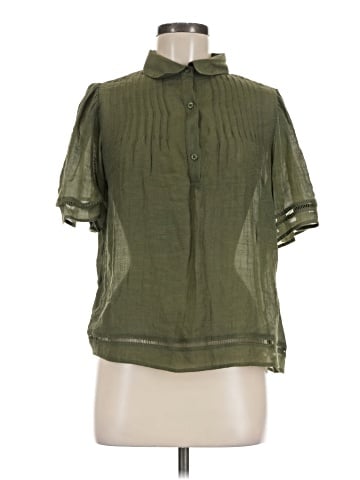 Indigo Rose Short Sleeve Blouse (view 1)
