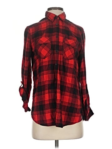 Express Outlet Long Sleeve Button-Down Shirt (view 1)
