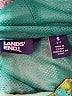 Lands' End 100% Polyester Tropical Green Windbreaker Size 6 - 7 - photo 3