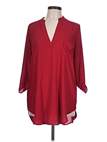 All in Favor 3/4 Sleeve Blouse (view 1)