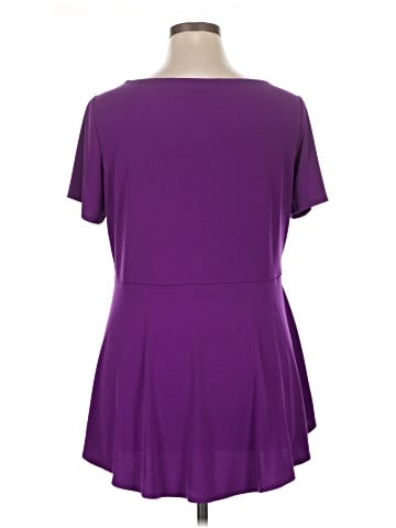 Susan Graver Short Sleeve Top (view 2)