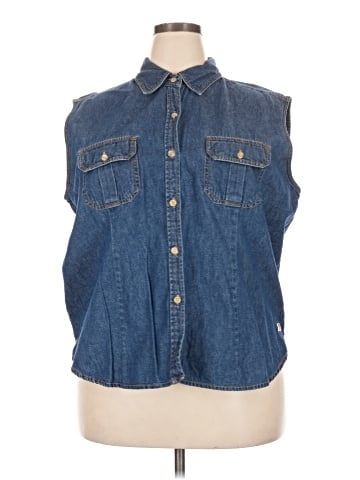 Bill Blass Denim Vest (view 1)