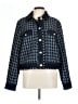 Ann Taylor 100% Polyester Houndstooth Blue Jacket Size 12 - photo 1