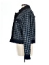 Ann Taylor 100% Polyester Houndstooth Blue Jacket Size 12 - photo 5
