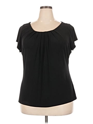 Worthington Short Sleeve Blouse (view 1)