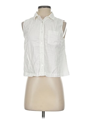 Ann Taylor LOFT Outlet Sleeveless Button-Down Shirt (view 1)