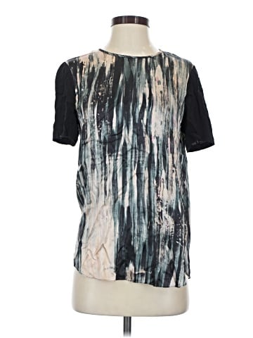 Rebecca Taylor Short Sleeve Silk Top (view 1)