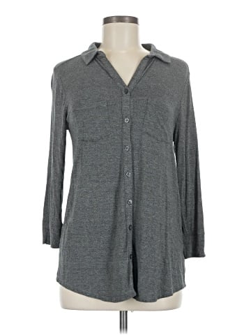 Merona 3/4 Sleeve Button-Down Shirt (view 1)