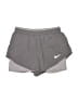 Nike 100% Polyester Gray Athletic Shorts Size M - photo 1
