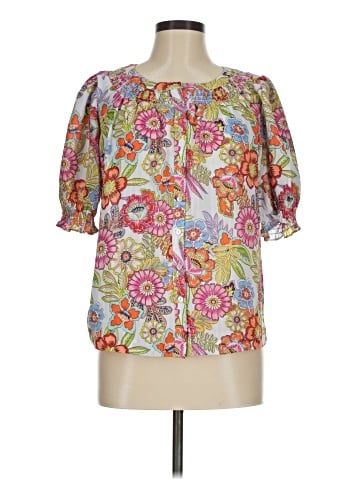 Rose + Olive 3/4 Sleeve Blouse (view 1)