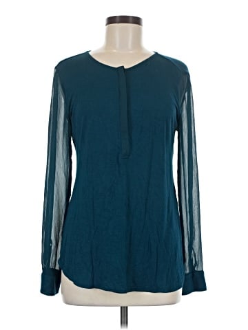 Ann Taylor LOFT Outlet Long Sleeve Henley (view 1)