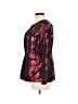 Kasper 100% Polyester Print Red Blazer Size 6 - photo 5