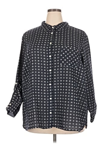 Tommy Hilfiger 3/4 Sleeve Button-Down Shirt (view 1)