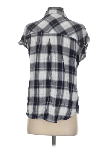 Cosmic Blue Love Short Sleeve Button-Down Shirt (view 2)
