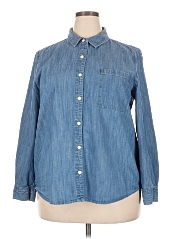 Style&Co Long Sleeve Button-Down Shirt (view 1)