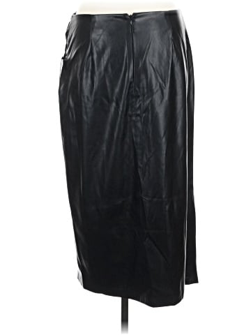DKNY Faux Leather Skirt (view 2)