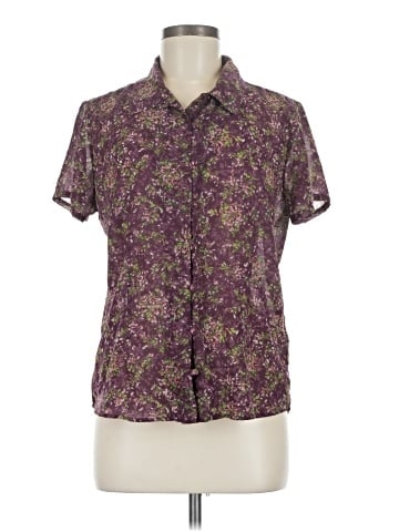 Christopher & Banks Short Sleeve Blouse (view 1)