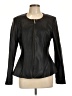 DKNY 100% Polyurethane Black Jacket Size 10 - photo 1