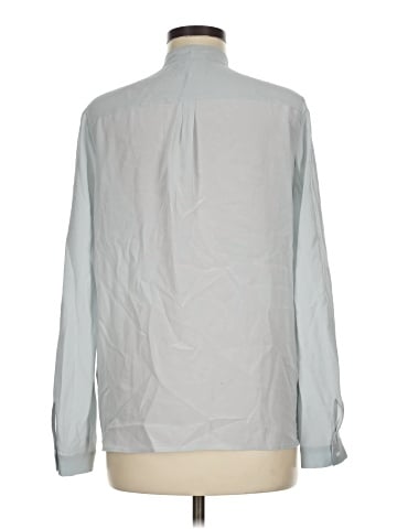 Reiss Long Sleeve Silk Top (view 2)