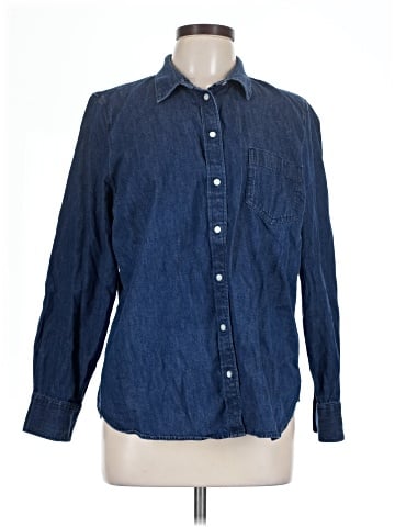 J.Crew Factory Store Long Sleeve Button-Down Shirt (view 1)