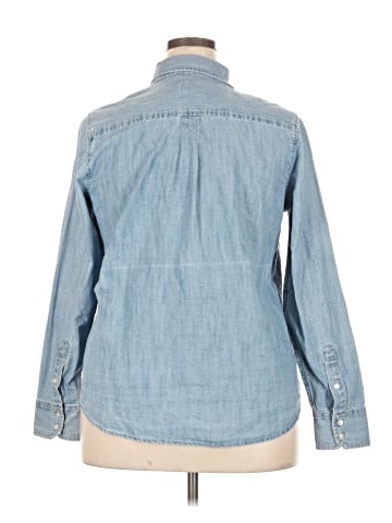 Halogen Long Sleeve Button-Down Shirt (view 2)
