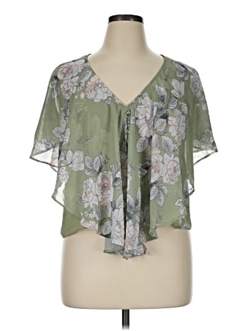 Charlotte Russe Short Sleeve Blouse (view 1)