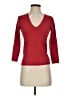 Theory Solid Red Pullover Sweater Size S - photo 1