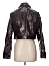 Boden 100% Polyurethane Metallic Black Jacket Size 10 - photo 2