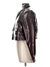 Boden 100% Polyurethane Metallic Black Jacket Size 10 - photo 5