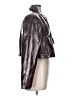 Boden 100% Polyurethane Metallic Black Jacket Size 10 - photo 4
