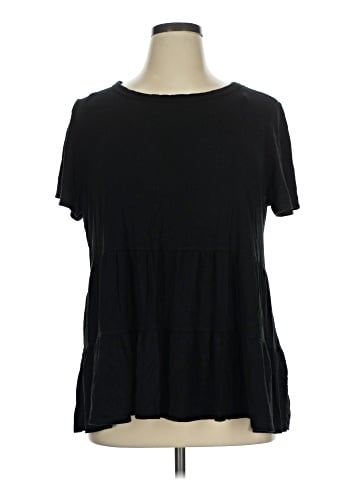 Green Envelope Short Sleeve Top (view 1)