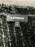 Express 100% Polyester Metallic Black Pullover Sweater Size S - photo 7