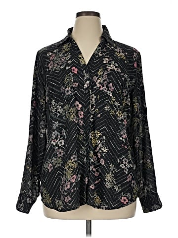 Maurices Long Sleeve Blouse (view 1)