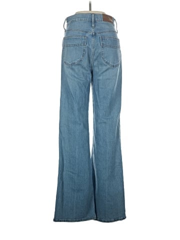 Madewell 11" High-Rise Flare Jeans in Conwell Wash (view 2)