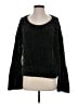Express 100% Polyester Metallic Black Pullover Sweater Size S - photo 1