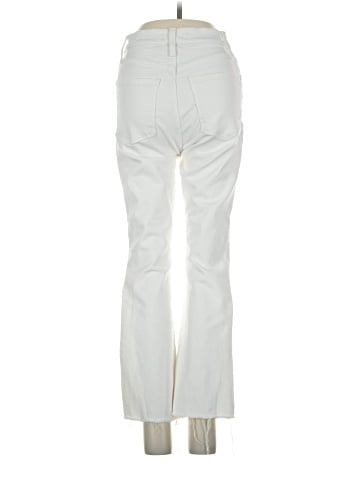 Madewell Cali Demi-Boot Jeans in Pure White: Raw-Hem Edition (view 2)