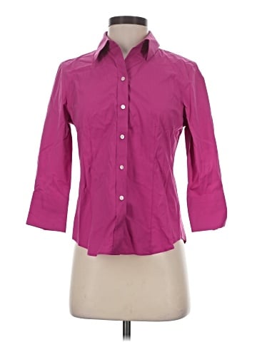 Talbots 3/4 Sleeve Button-Down Shirt (view 1)