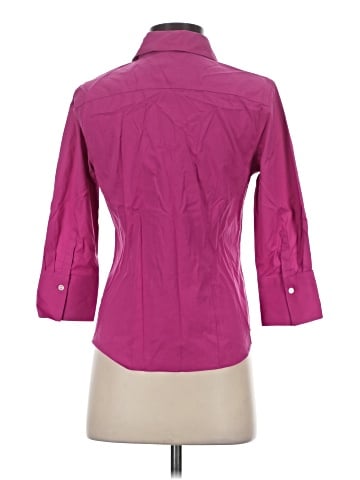 Talbots 3/4 Sleeve Button-Down Shirt (view 2)