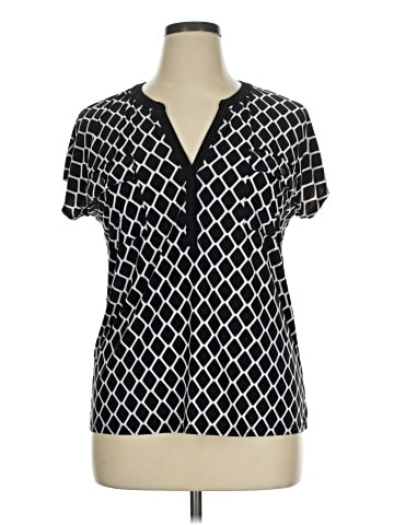INC International Concepts Short Sleeve Henley (view 1)